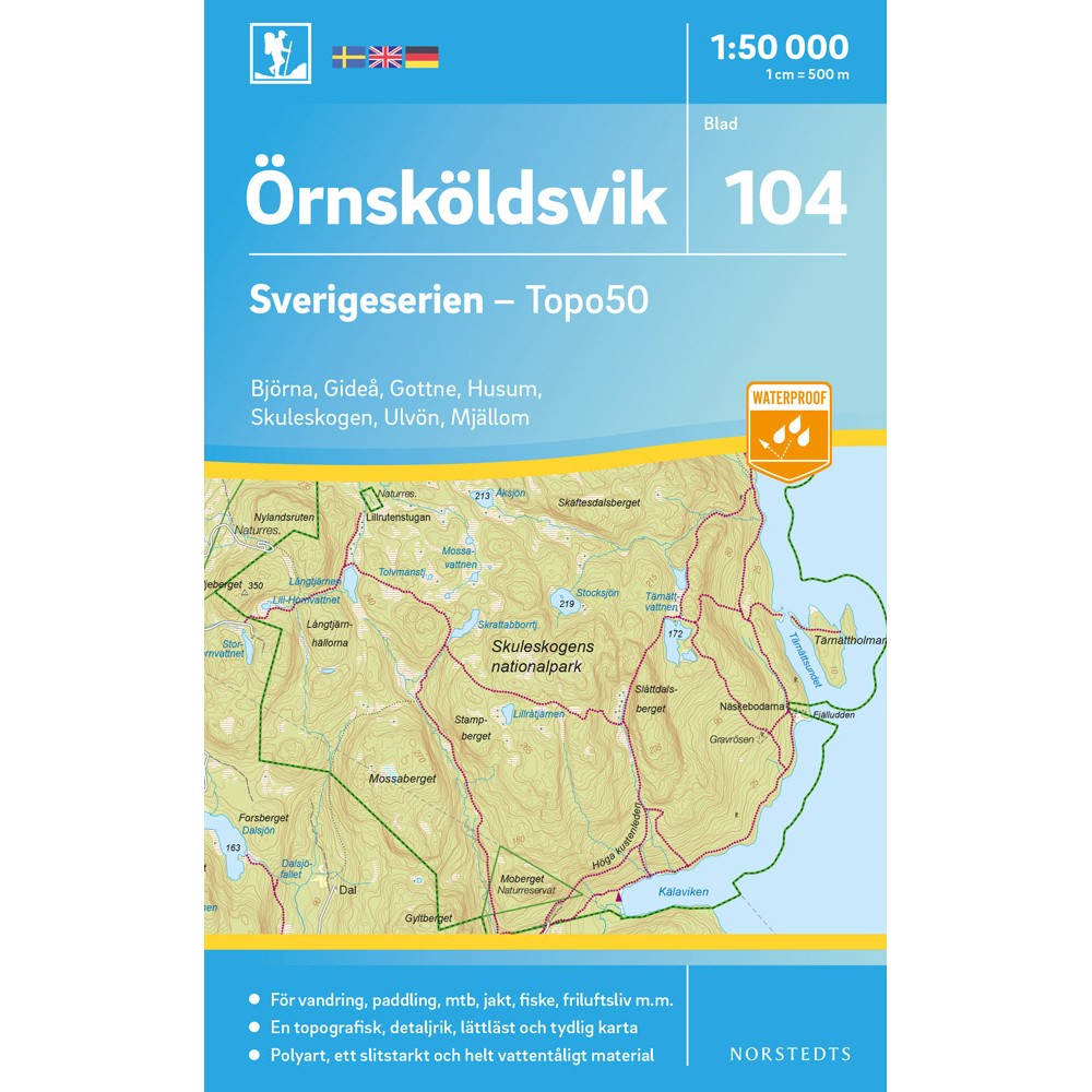 104 Örnsköldsvik Sverigeserien 1:50 000